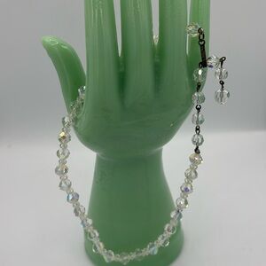 Vintage Laguna aurora borealis crystal necklace